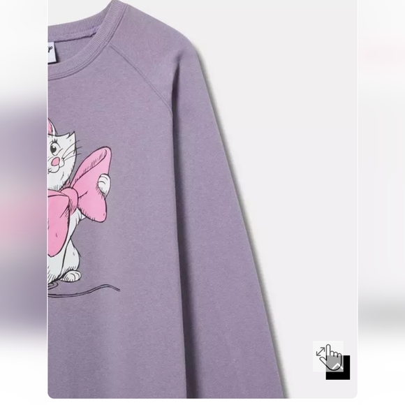 🆕️🎀 DISNEY ARISTOCATS MARIE COZY FLEECE SWEATSHIRT - PLUS SIZES🎀 - Picture 4 of 5
